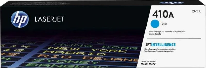 کارتریج تونر لیزری اصلی اچ پی 410A آبی فیروزه ای | CF411A