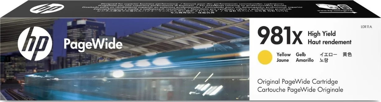 کارتریج زرد اورجینال پرینترهای پیج واید HP 981X با بازدهی بالا | 981X
