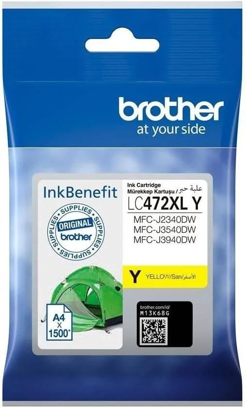کارتریج جوهر زرد با ظرفیت بالا Brother LC472XL برای پرینتر Brother MFC-J2340DW