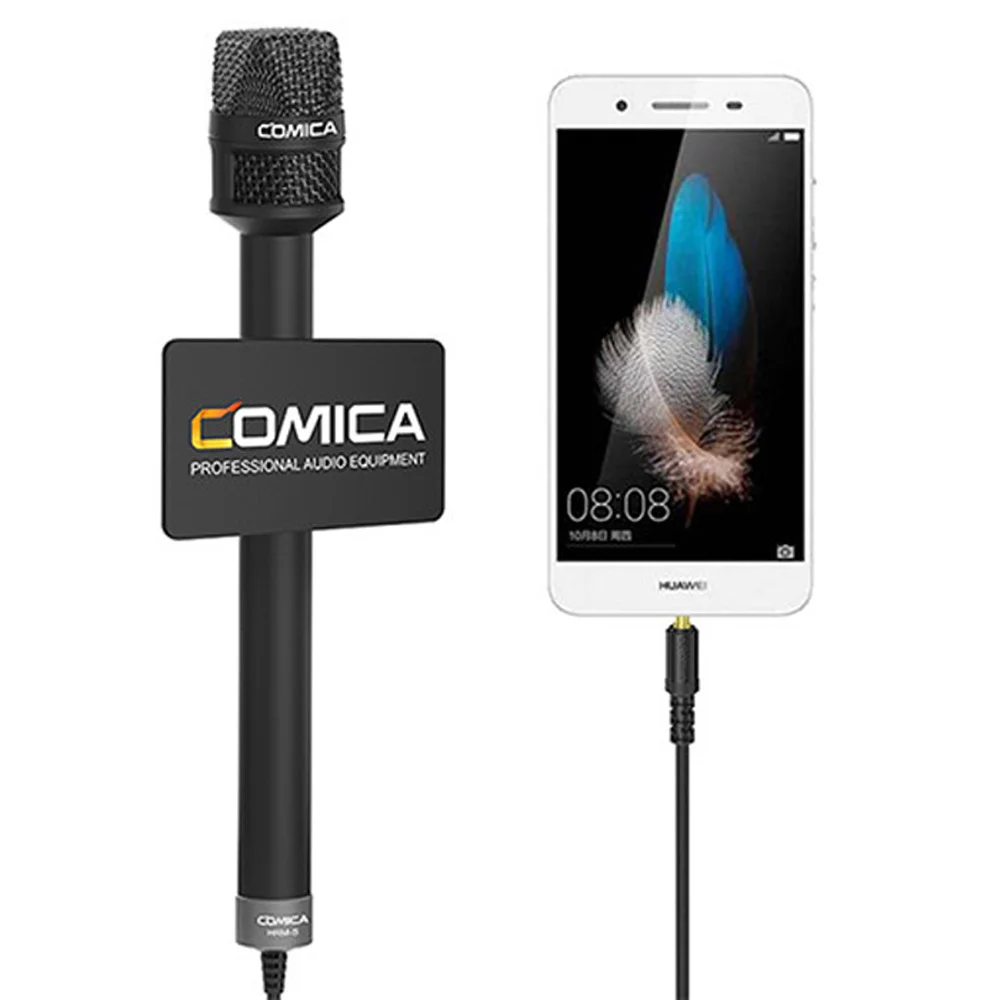میکروفون دستی Comica HRM-S به همراه کابل اتصال برای گوشی های هوشمند میکروفون دستی Comica HRM-S به همراه کابل اتصال برای گوشی های هوشمند