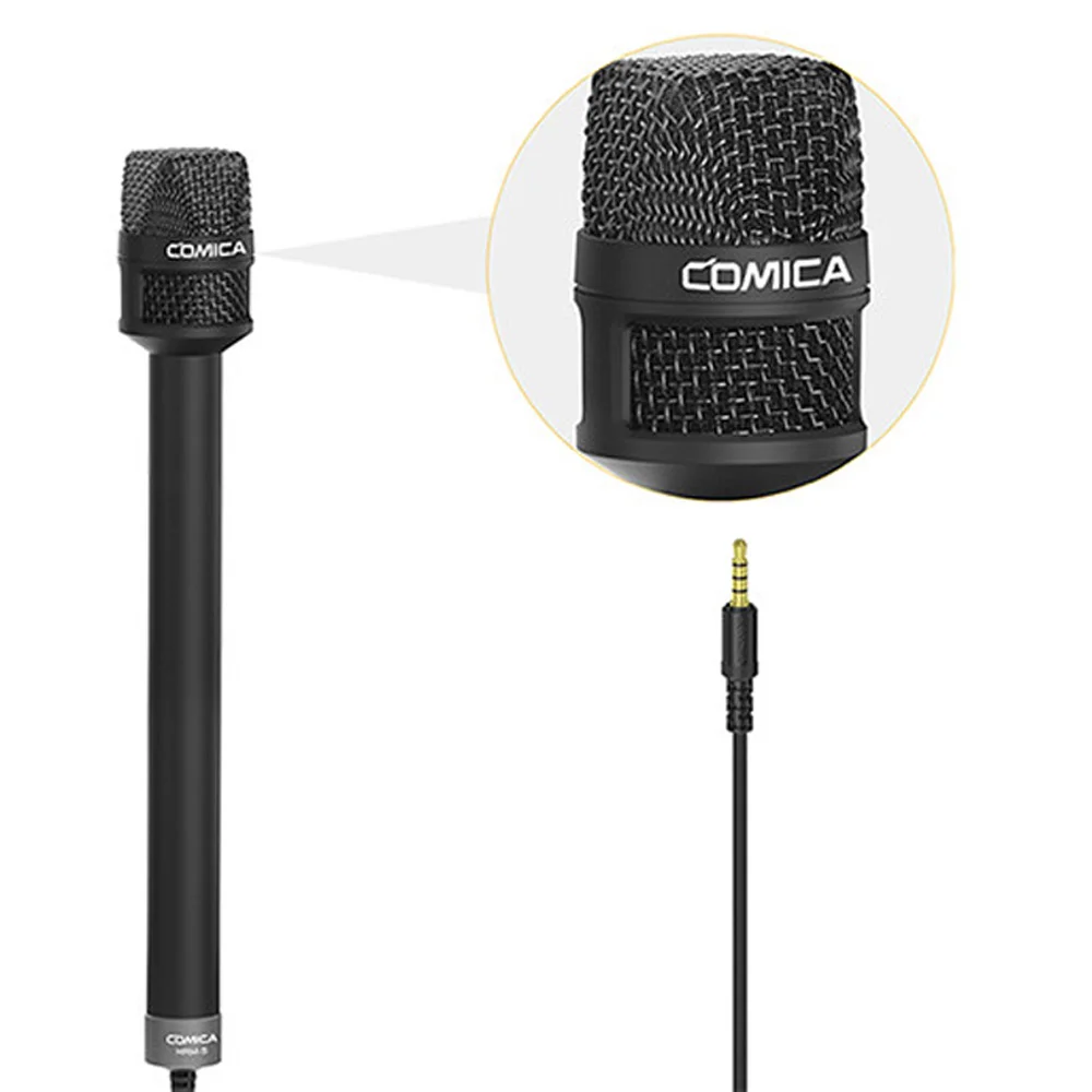 میکروفون دستی Comica HRM-S به همراه کابل اتصال برای گوشی های هوشمند میکروفون دستی Comica HRM-S به همراه کابل اتصال برای گوشی های هوشمند