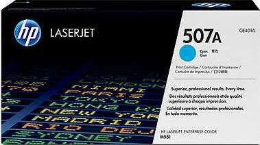 کارتریج تونر لیزری اچ پی 507A فیروزه ای | CE401A