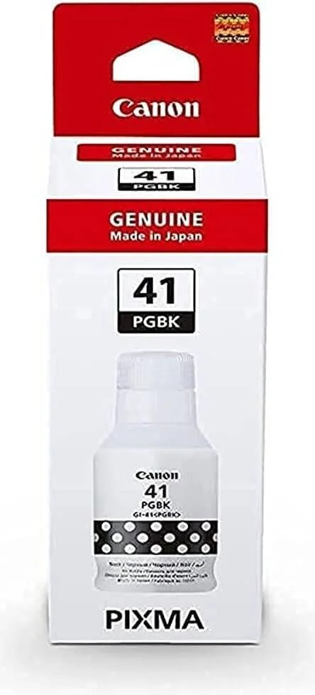 بطری جوهر مشکی کانن GI-41 PGBK، چاپ تا 6000 صفحه، 135 میلی لیتر بطری جوهر مشکی کانن GI-41 PGBK، چاپ تا 6000 صفحه، 135 میلی لیتر