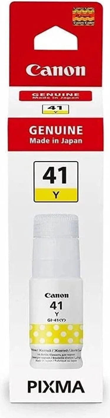 بطری جوهر زرد کانن GI-41Y، چاپ تا 7700 صفحه، 70 میلی لیتر بطری جوهر زرد کانن GI-41Y، چاپ تا 7700 صفحه، 70 میلی لیتر