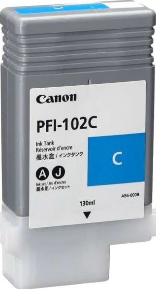 کارتریج جوهر فیروزه ای کانن مدل PFI-102C (130 میلی لیتر) | 0896B001-AA کارتریج جوهر فیروزه ای کانن مدل PFI-102C (130 میلی لیتر) | 0896B001-AA