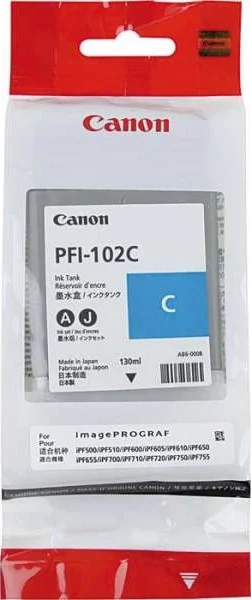 کارتریج جوهر فیروزه ای کانن مدل PFI-102C (130 میلی لیتر) | 0896B001-AA کارتریج جوهر فیروزه ای کانن مدل PFI-102C (130 میلی لیتر) | 0896B001-AA