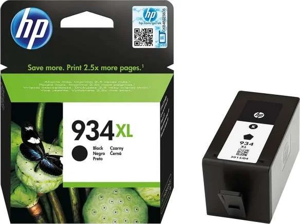 کارتریج جوهر مشکی اورجینال HP 934XL با بازدهی بالا | C2P23AE
