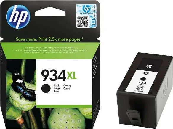 کارتریج جوهر مشکی اورجینال HP 934XL با بازدهی بالا | C2P23AE