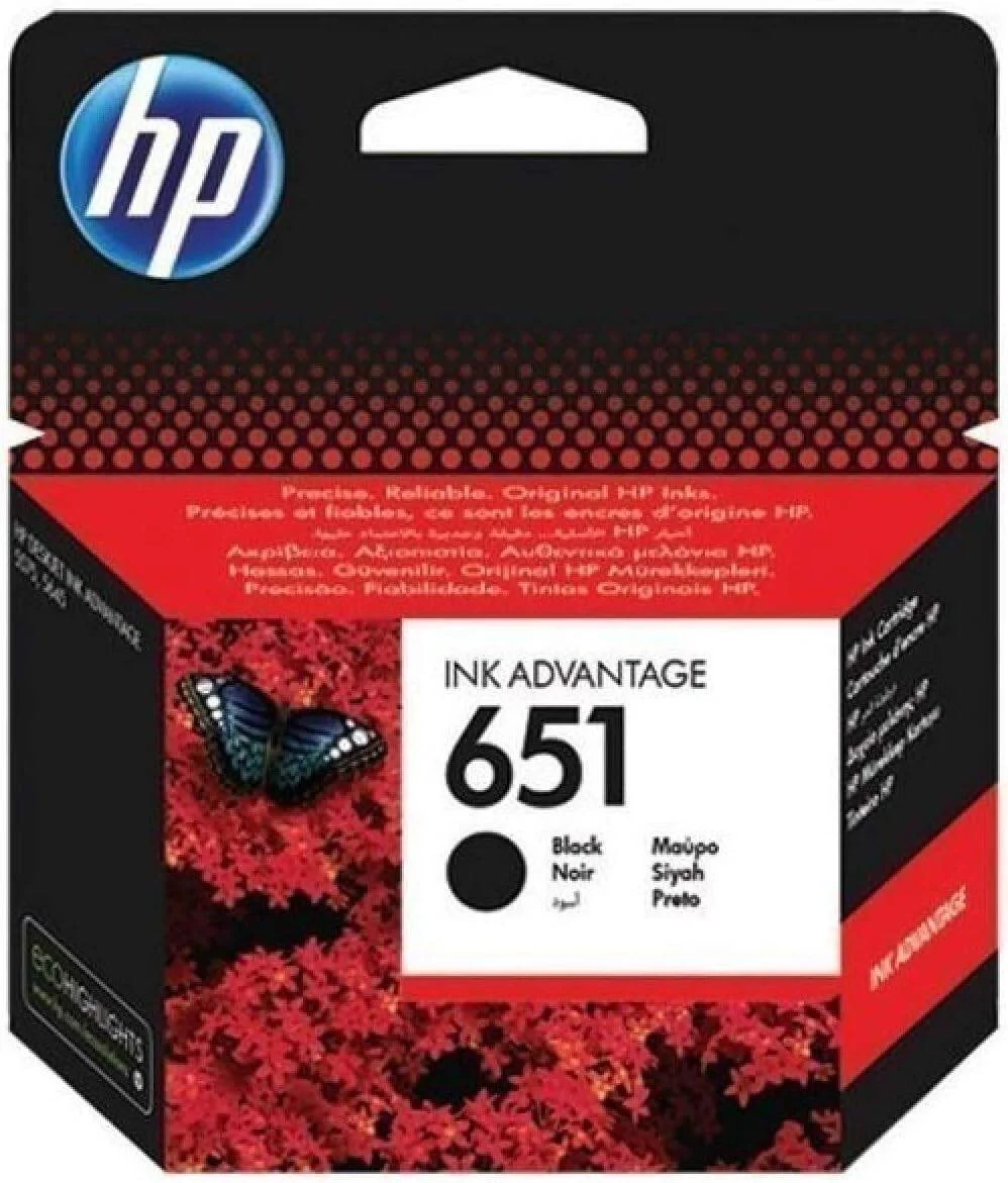 کارتریج جوهر مشکی HP C2P10AE 651، 2 عدد و کارتریج جوهر سه رنگ HP C2P11AE 651 کارتریج جوهر مشکی HP C2P10AE 651، 2 عدد و کارتریج جوهر سه رنگ HP C2P11AE 651