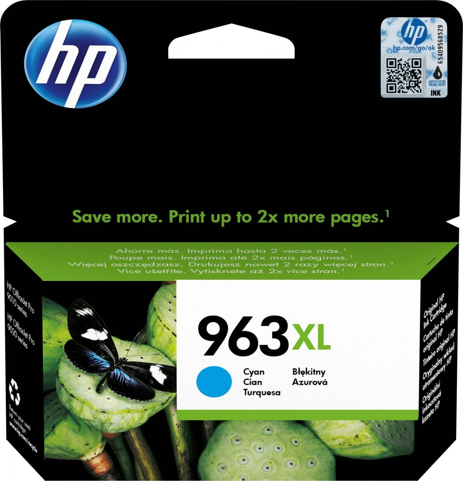 کارتریج جوهر اصلی آبی پررنگ HP 963XL با بازدهی بالا مدل 3JA27AE XL