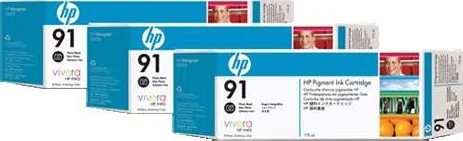 HP 91 بسته 3 عددی کارتریج جوهر مشکی فتو 775 میلی لیتری | C9481A