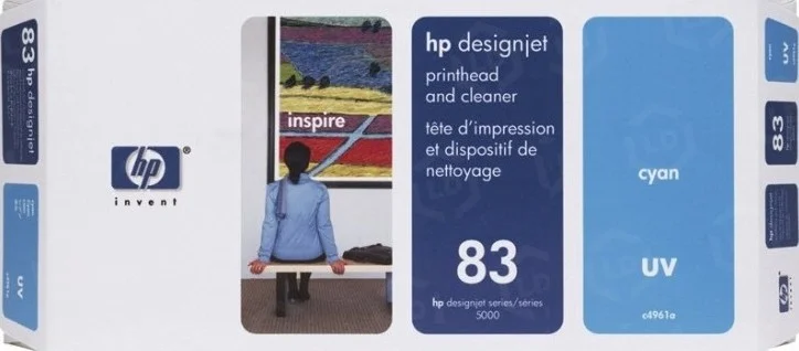 هد پرینت و تمیز کننده فیروزه ای اصلی اچ پی 83 مدل C4961A | C4961A