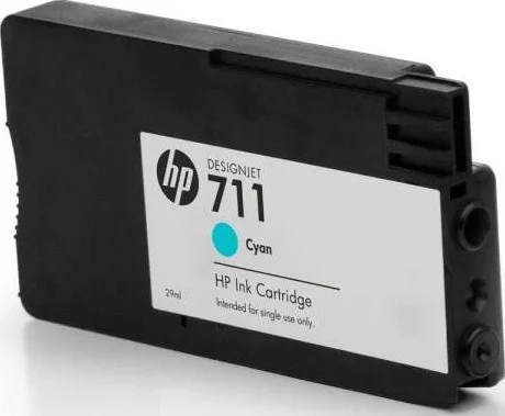 کارتریج جوهر فیروزه ای 29 میلی لیتری HP 711 (بسته 3 عددی) | CZ134A