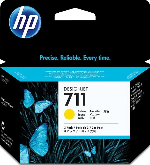 کارتریج جوهر زرد 29 میلی لیتری HP 711 مدل CZ136A