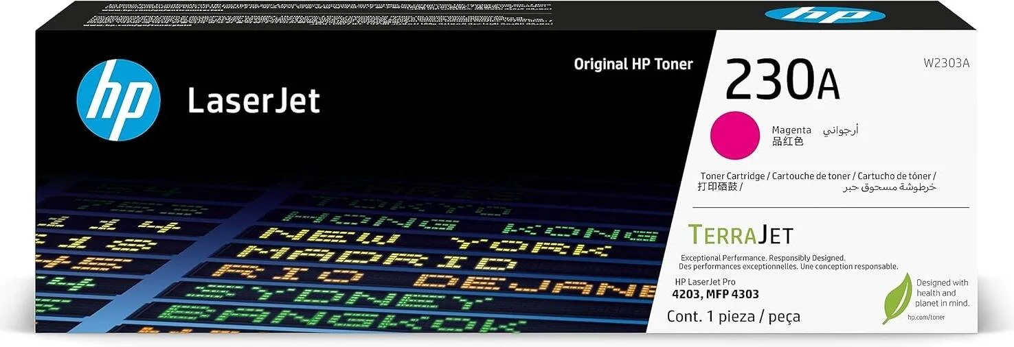 کارتریج تونر لیزری اورجینال اچ پی 230A رنگ سرخابی