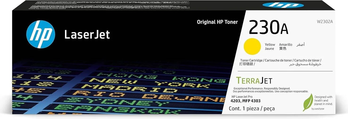 کارتریج تونر لیزری اورجینال اچ پی 230A زرد