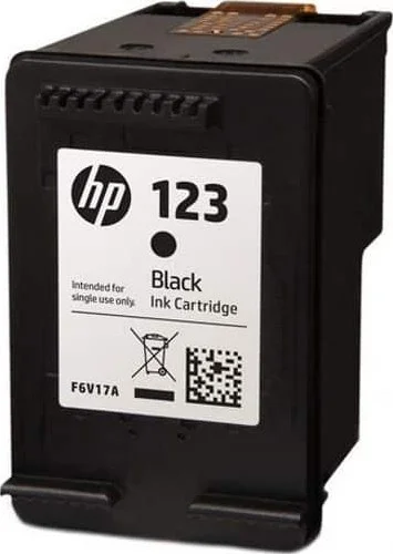 کارتریج جوهر مشکی اصلی اچ پی 123 | F6V17AE