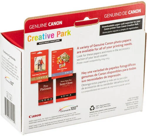 بسته اقتصادی 6 تایی کارتریج جوهر کانن مشکی/آبی فیروزه ای/سرخابی/زرد