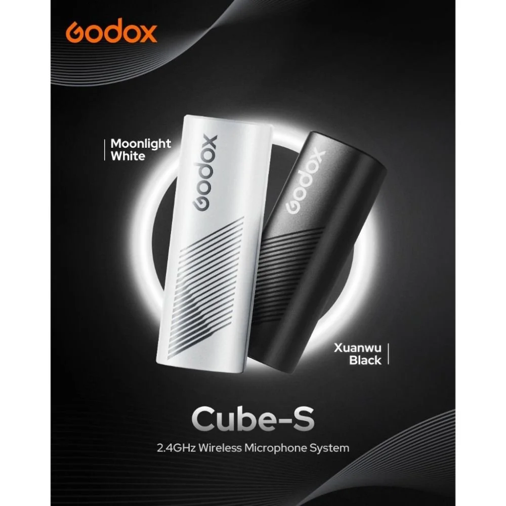 میکروفون بی سیم دو نفره گودکس Cube-S با درگاه USB-C (سفید)