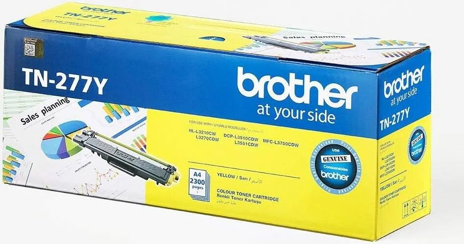 کارتریج تونر با ظرفیت بالا Brother TN-277 مناسب برای HL-L3270CDW DCP-L3551CDW (زرد)
