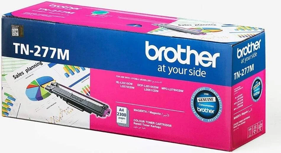 کارتریج تونر با ظرفیت بالا Brother TN-277 برای HL-L3270CDW DCP-L3551CDW (سرخابی)