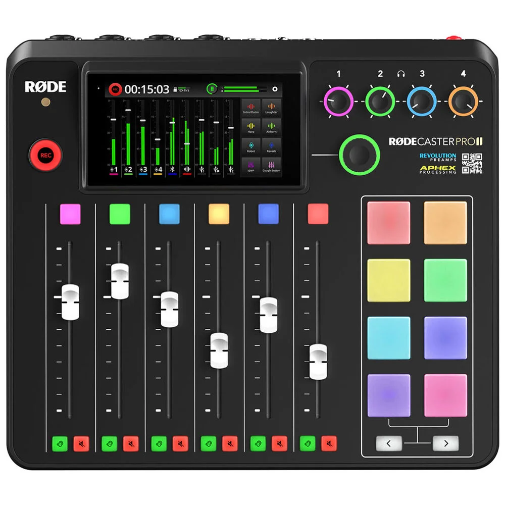 مرکز تولید صوتی یکپارچه Rode Caster Pro II برای استودیو مرکز تولید صوتی یکپارچه Rode Caster Pro II برای استودیو