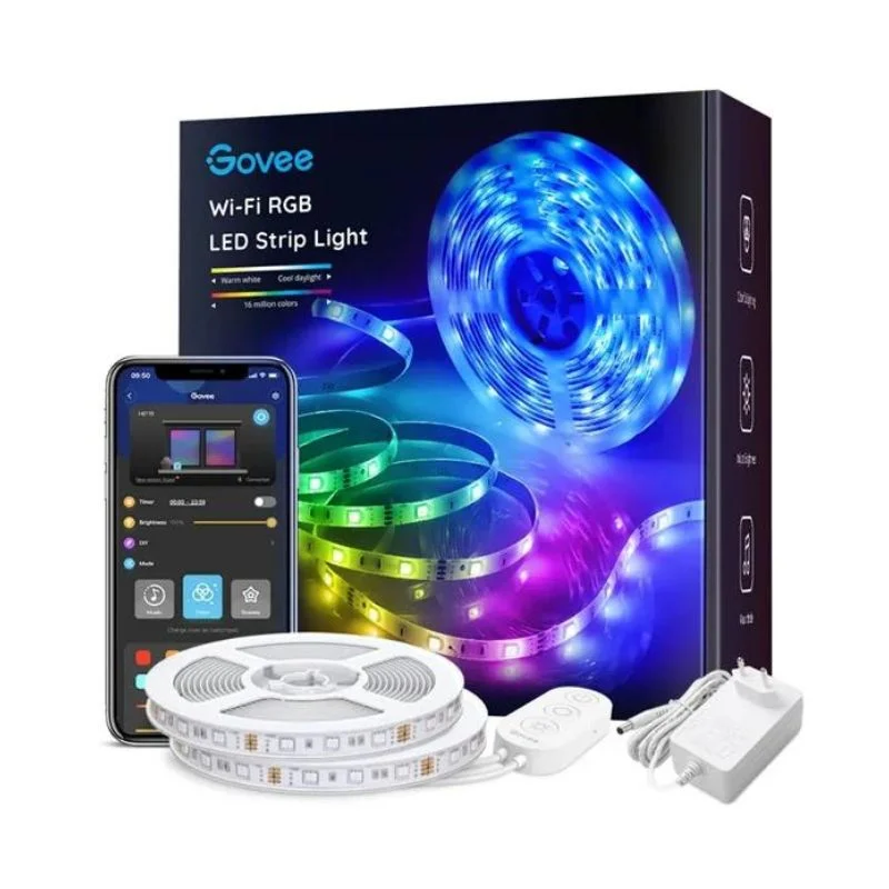 نوار نور ال ای دی RGB هوشمند گووی مدل H6110 با قابلیت اتصال WiFi، طول 10 متر