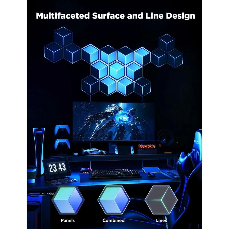 ست پنل نورپردازی هوشمند 7 تایی Govee Glide Hexagon Light Panels Ultra مدل H606A
