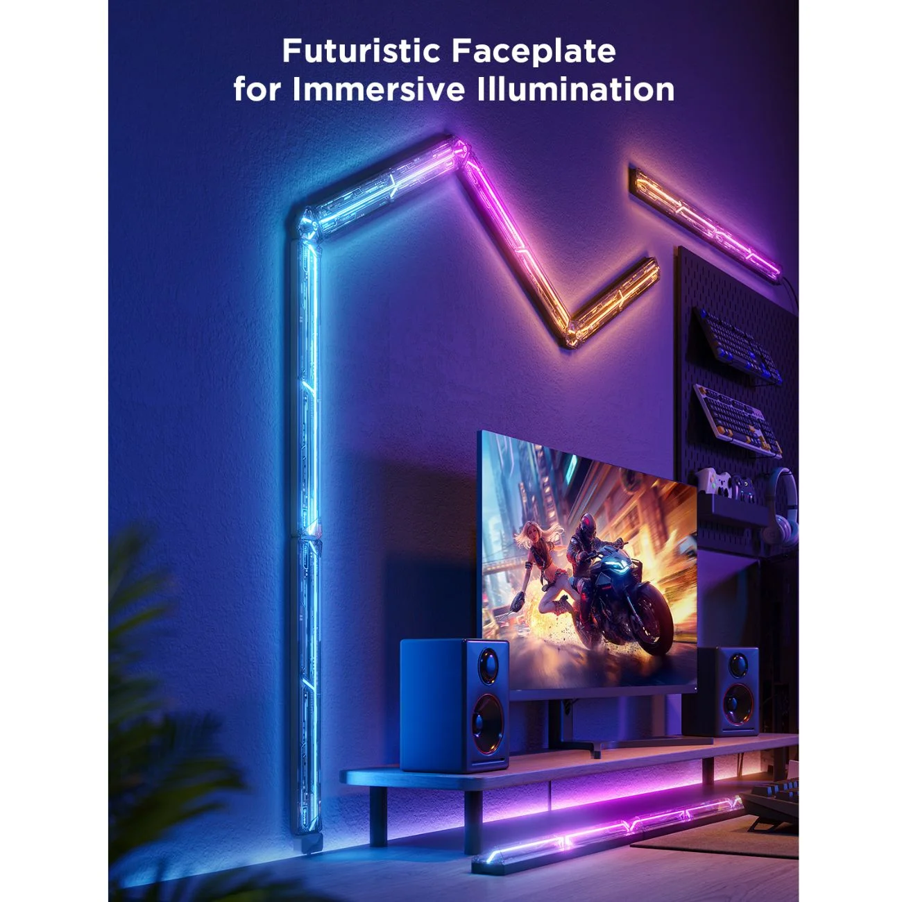 چراغ دیواری گیمینگ گووی مدل H6063 با نورپردازی ویژه