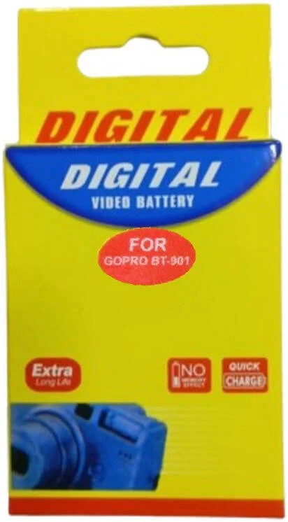 باتری جایگزین با کیفیت بالا برای GoPro AHDBT-901H