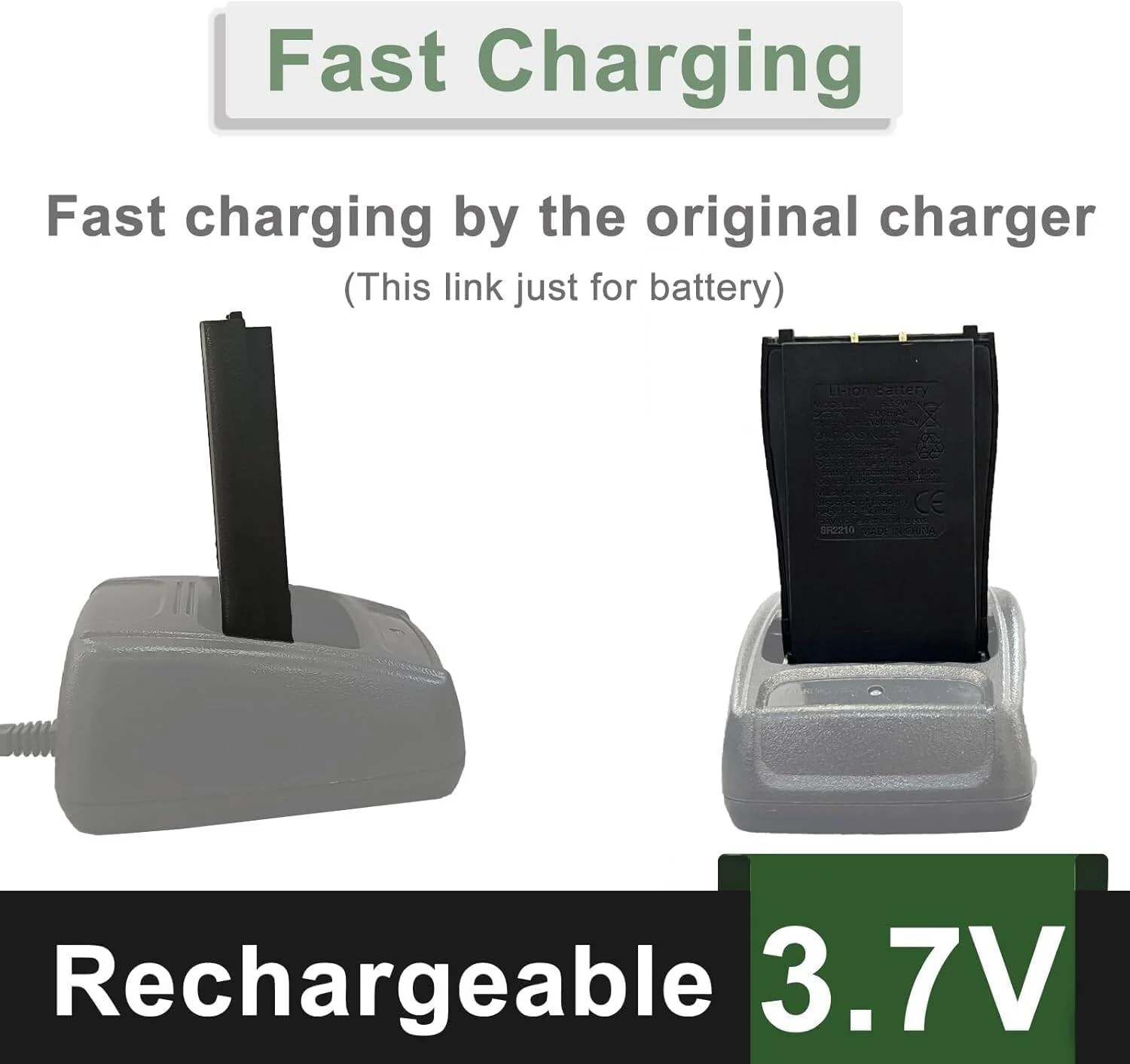 باتری لیتیوم یونی BC 150 برای BF 888SD، 1800 میلی آمپر ساعت، 7.4 ولت، 13.32 وات ساعت، بسته برق قابل اعتماد