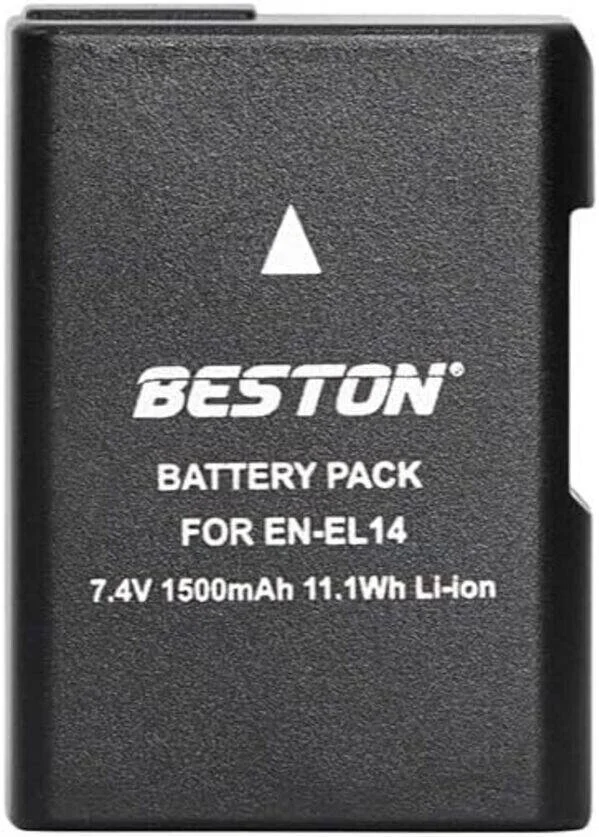 باتری بستون EN-EL14 با ظرفیت 1500mAh برای دوربین های نیکون، بسته 1 عددی | EN-EL14