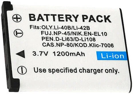 باتری بستون 42B برای الیمپوس (مناسب برای فوجی NP45، نیکون EL10، پنتاکس LI63 و LI108، کاسیو 80 و کداک 7006)