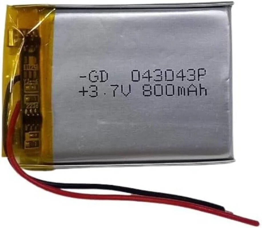 باطری لیتیوم پلیمری 043043 3.7V 800mAh