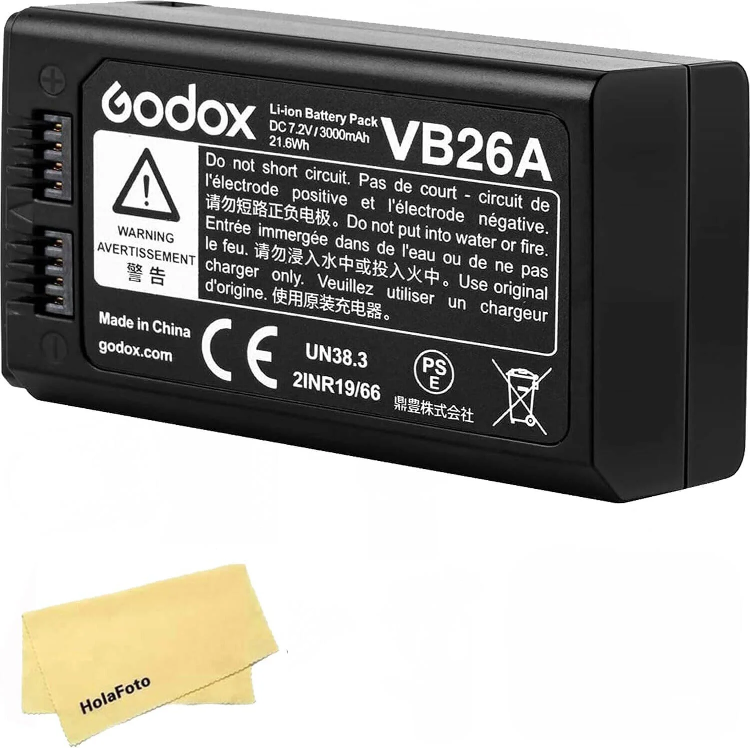باتری لیتیوم-یونی قابل شارژ گودکس VB26 برای فلاش های V1 و V860III، 2600mAh، قدرت ماندگار باتری لیتیوم-یونی قابل شارژ گودکس VB26 برای فلاش های V1 و V860III، 2600mAh، قدرت ماندگار
