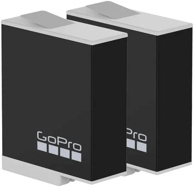 باتری اندورو GoPro، ظرفیت 1720 میلی آمپر ساعت، عملکرد در هوای سرد، شارژ سریعتر تا 13٪، برای HERO12 و HERO11، بسته 2 عددی، مشکی | ADBAT-211