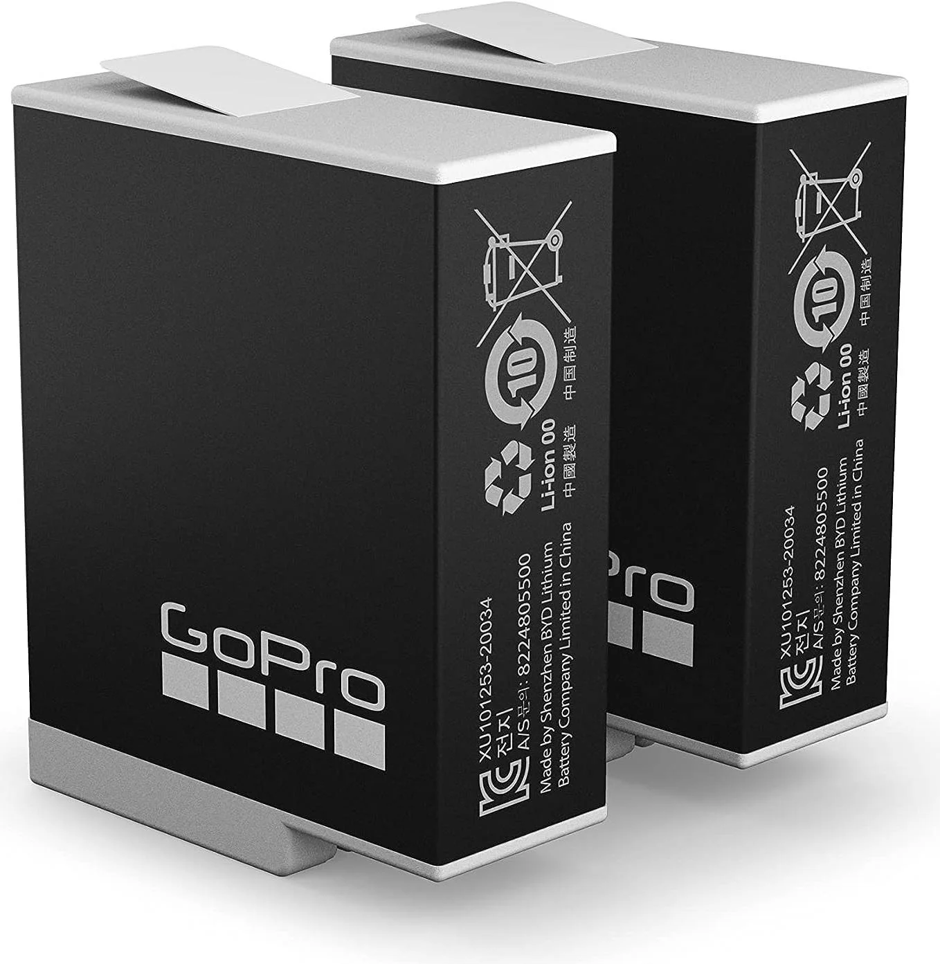 باتری اندورو GoPro، ظرفیت 1720 میلی آمپر ساعت، عملکرد در هوای سرد، شارژ سریعتر تا 13٪، برای HERO12 و HERO11، بسته 2 عددی، مشکی | ADBAT-211 باتری اندورو GoPro، ظرفیت 1720 میلی آمپر ساعت، عملکرد در هوای سرد، شارژ سریعتر تا 13٪، برای HERO12 و HERO11، بسته 2 عددی، مشکی | ADBAT-211