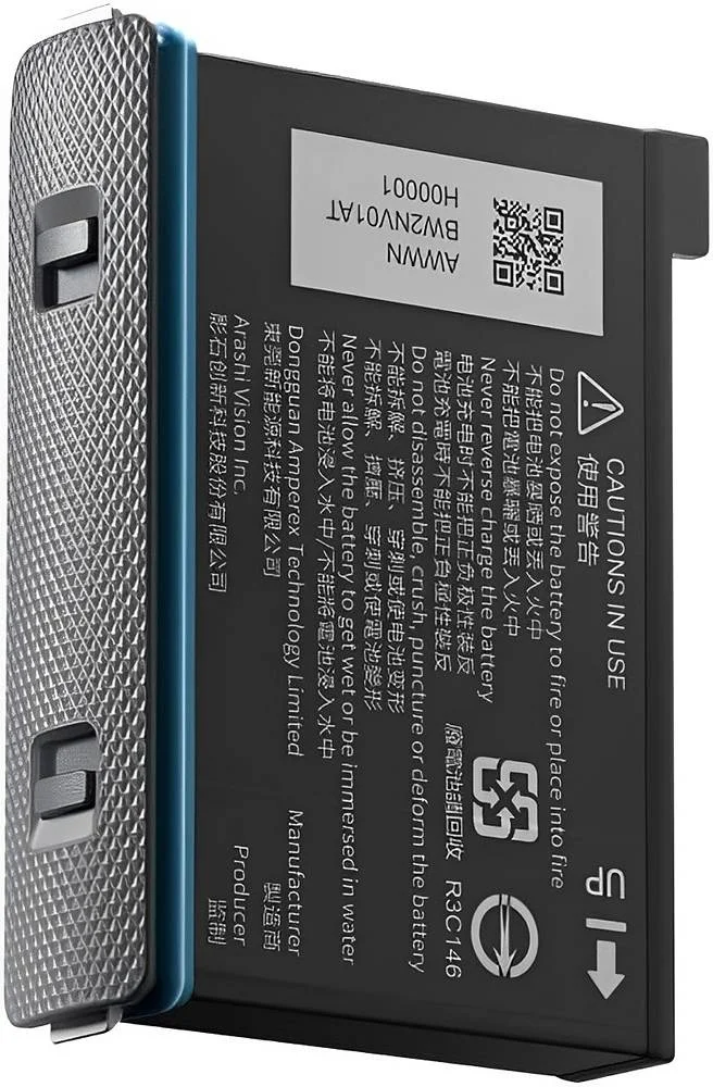 باتری اصلی 1800mAh لیتیوم یونی Insta360 X3، زمان شارژ سریع 90 دقیقه، 3.7 ولت، تا 80 دقیقه زمان ضبط، مشکی | I04CINAQBT/A باتری اصلی 1800mAh لیتیوم یونی Insta360 X3، زمان شارژ سریع 90 دقیقه، 3.7 ولت، تا 80 دقیقه زمان ضبط، مشکی | I04CINAQBT/A