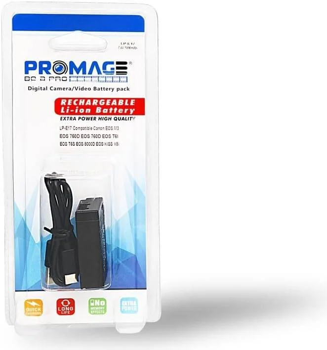 باتری منبع تغذیه پرومِیج برای LPE17 با درگاه Type C 5V2A