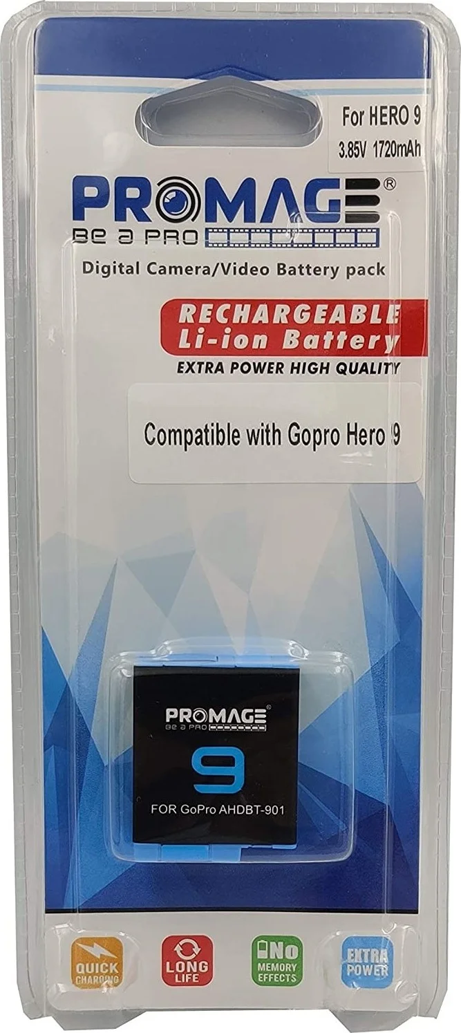 باتری پرومِیج برای GoPro Hero 9 - مشکی | 1248