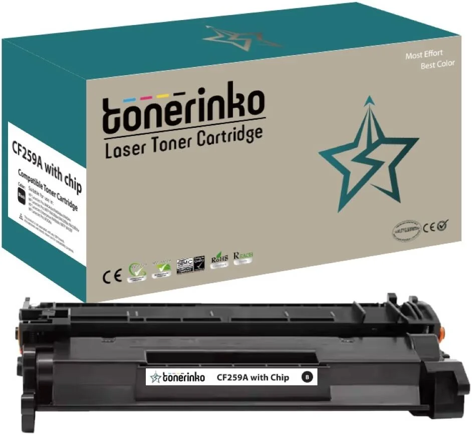کارتریج تونر جایگزین پریمیوم تونرینکو سازگار با پرینترهای HP LaserJet Pro MFP M428fdw, M428dw, M428fdn, M428m, M304، تونر مشکی با بازدهی بالا برای چاپ حرفه ای و واضح | CF259A