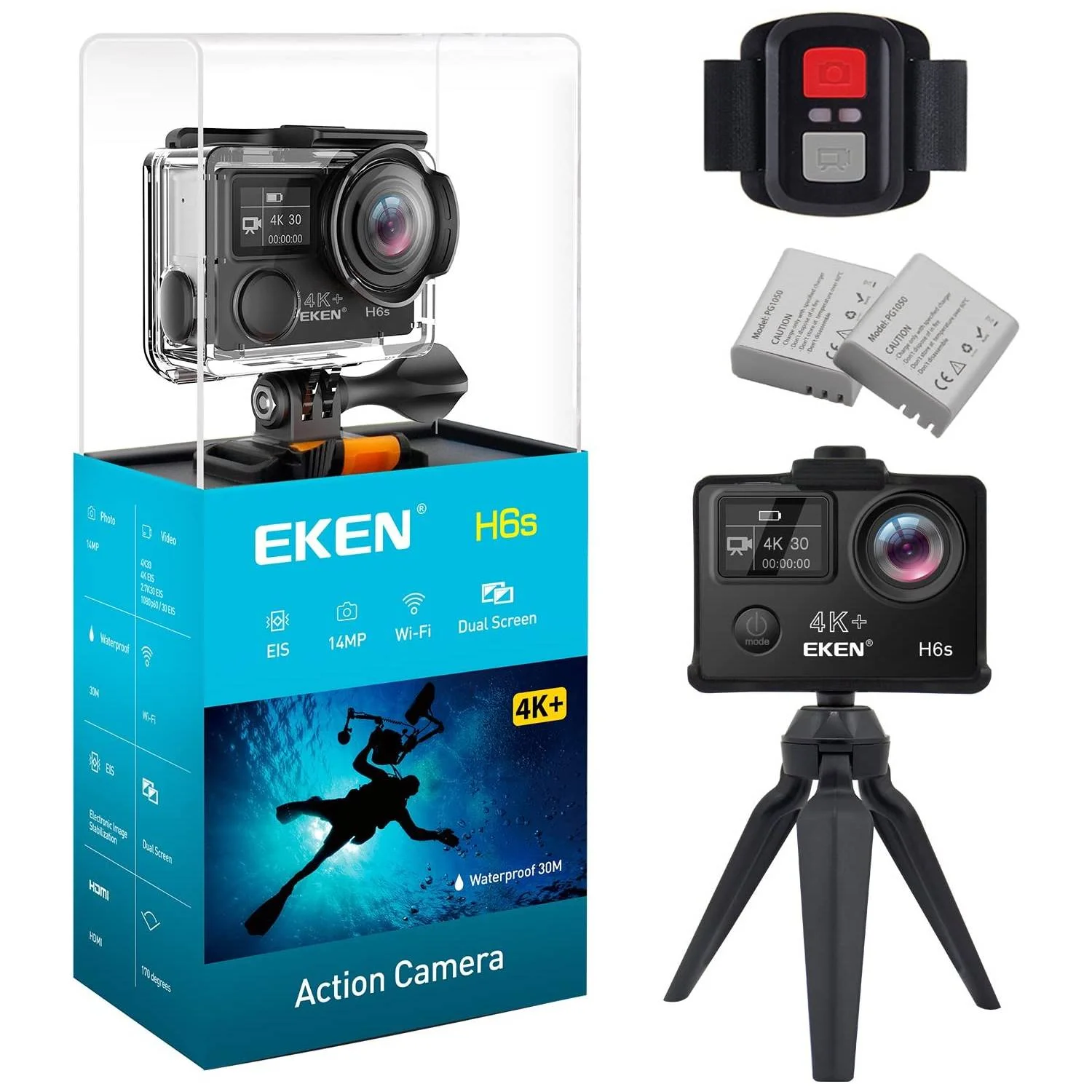 دوربین ورزشی اکشن EKEN H6s - تصویر 3 دوربین ورزشی اکشن EKEN H6s - تصویر 3