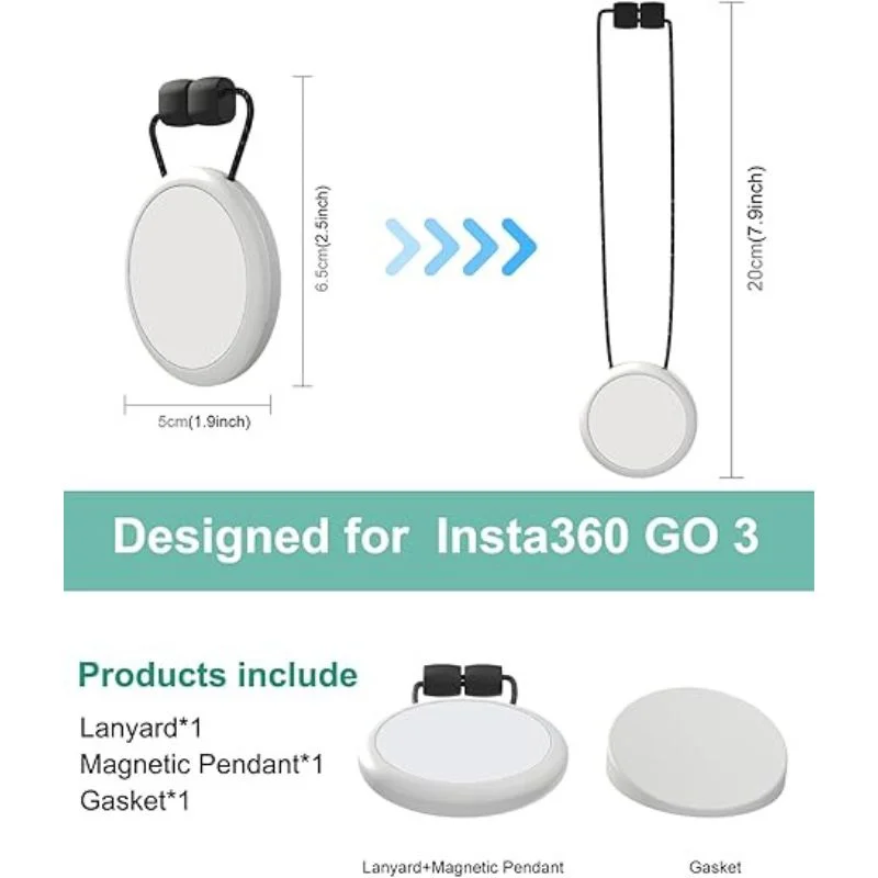 نگهدارنده مغناطیسی آویز PULUZ مناسب دوربین ورزشی Insta360 GO 3 نگهدارنده مغناطیسی آویز PULUZ مناسب دوربین ورزشی Insta360 GO 3