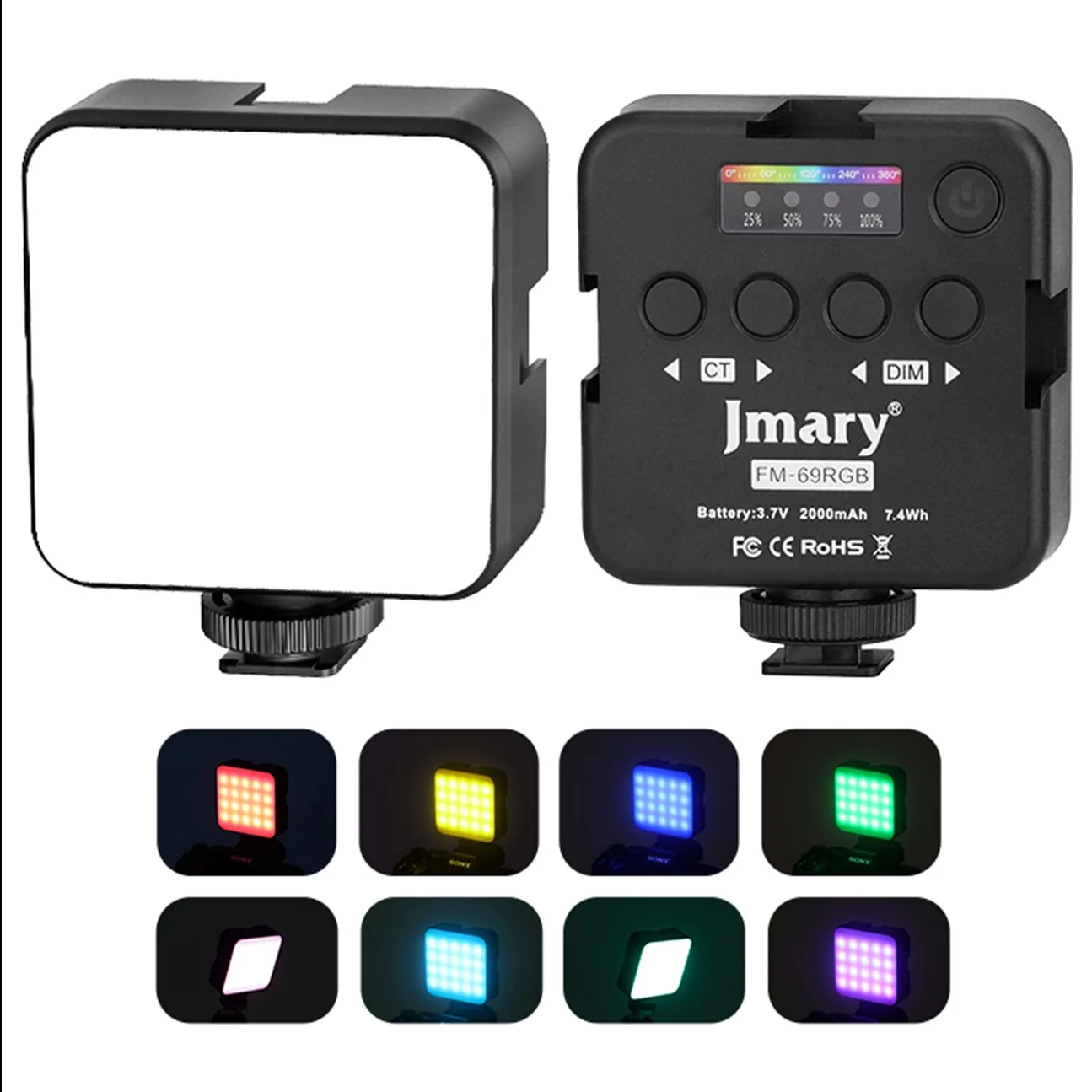 چراغ LED مدل Jmary FM-69RGB