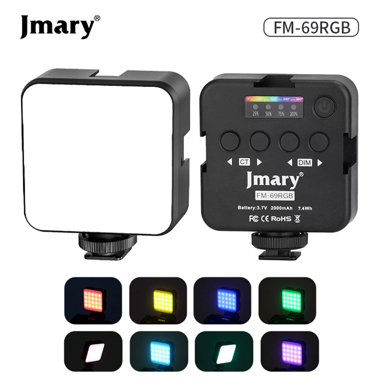 چراغ LED مدل Jmary FM-69RGB