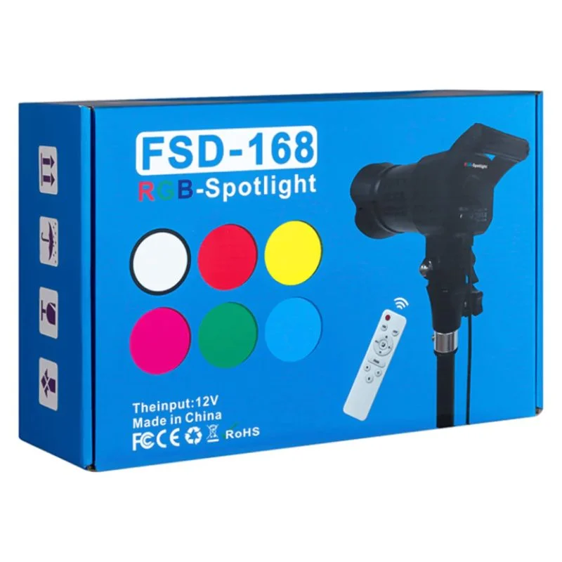 پروژکتور RGB مدل FSD-168 به همراه سه پایه