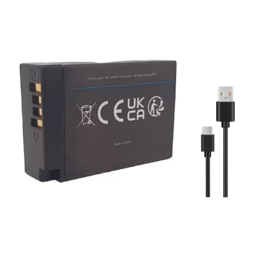 باتری قابل شارژ DBK مدل LP-E6 سازگار با دوربین های کانن به همراه کابل شارژ TYPE C