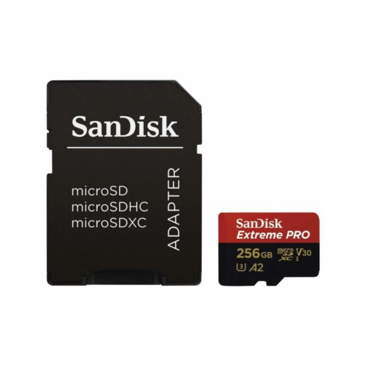 کارت حافظه MicroSD اکستریم پرو SanDisk با ظرفیت 256 گیگابایت و سرعت 200