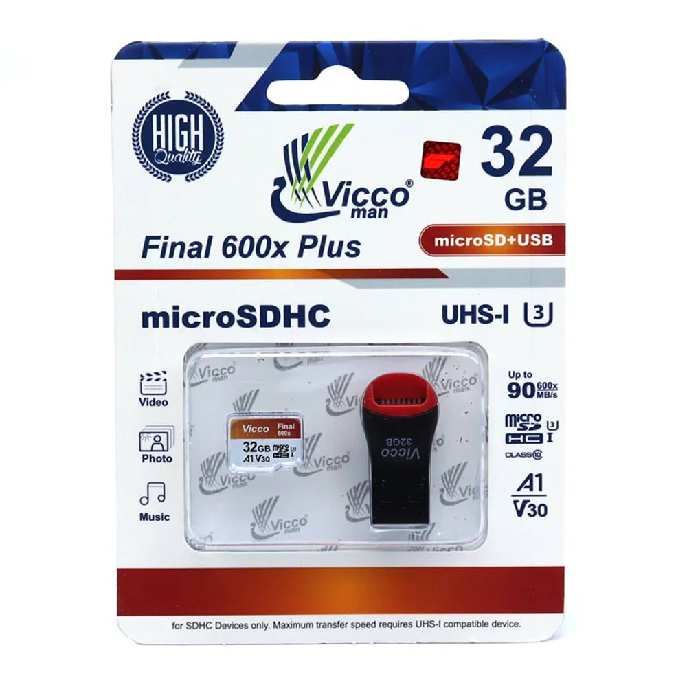 کارت حافظه ویکومن مدل Final plus 600X ظرفیت 32 گیگابایت