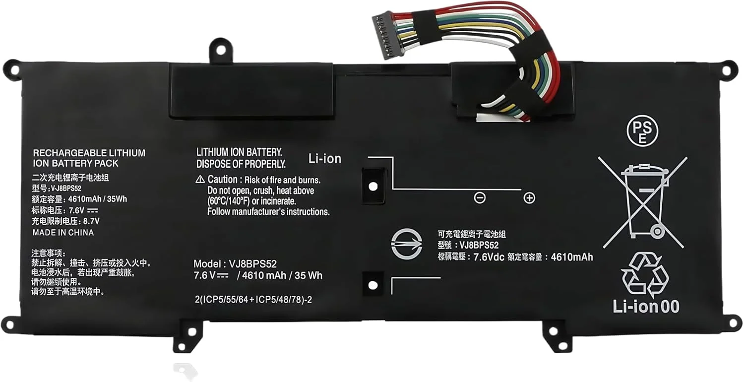 باتری لپ تاپ 35Wh VJ8BPS52 V-J8BPS52 برای Sony VAIO S11 S13 S14 SX12 SX14 VJPG11C11N VJS132C11W VJS132C11N VJS132C11L VJS132C11T VJS141C11L VJS112C VJS131C VJS132C VJS141C سری با عملکرد بالا باتری لپ تاپ 35Wh VJ8BPS52 V-J8BPS52 برای Sony VAIO S11 S13 S14 SX12 SX14 VJPG11C11N VJS132C11W VJS132C11N VJS132C11L VJS132C11T VJS141C11L VJS112C VJS131C VJS132C VJS141C سری با عملکرد بالا
